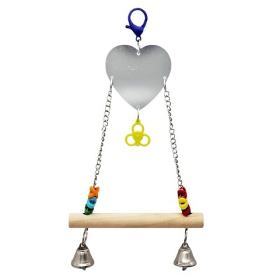 MIZOO ΠΑΙΧΝΙΔΙ ΚΟΥΝΙΑ ΜΕ ΚΑΘΡΕΦΤΗ ΚΑΡΔΙΑ & ΚΟΥΔΟΥΝΑΚΙΑ ΓΙΑ ΠΑΠΑΓΑΛΑΚΙ 15X25CM